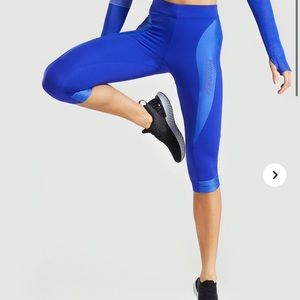 GS Blue Leggings W Logo